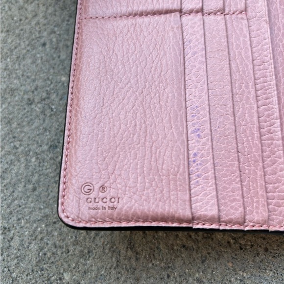 Gucci‎ Pink Leather Long Continental Wallet - Picture 13 of 16